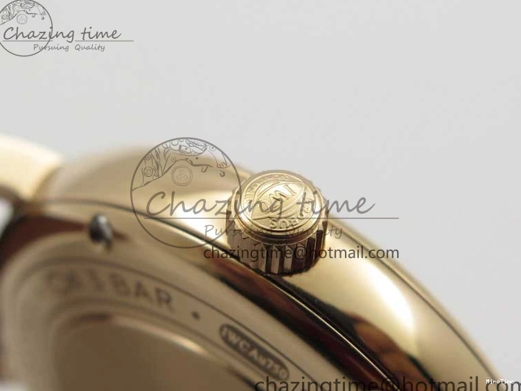 MIROTIME 0313 Portofino 37mm RG V7F 1:1 Best Edition Gray Dial on Deep Brown Leather Strap A SunProtective 7090